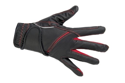 Rękawiczki HKM Fashion, czarny/czerwony